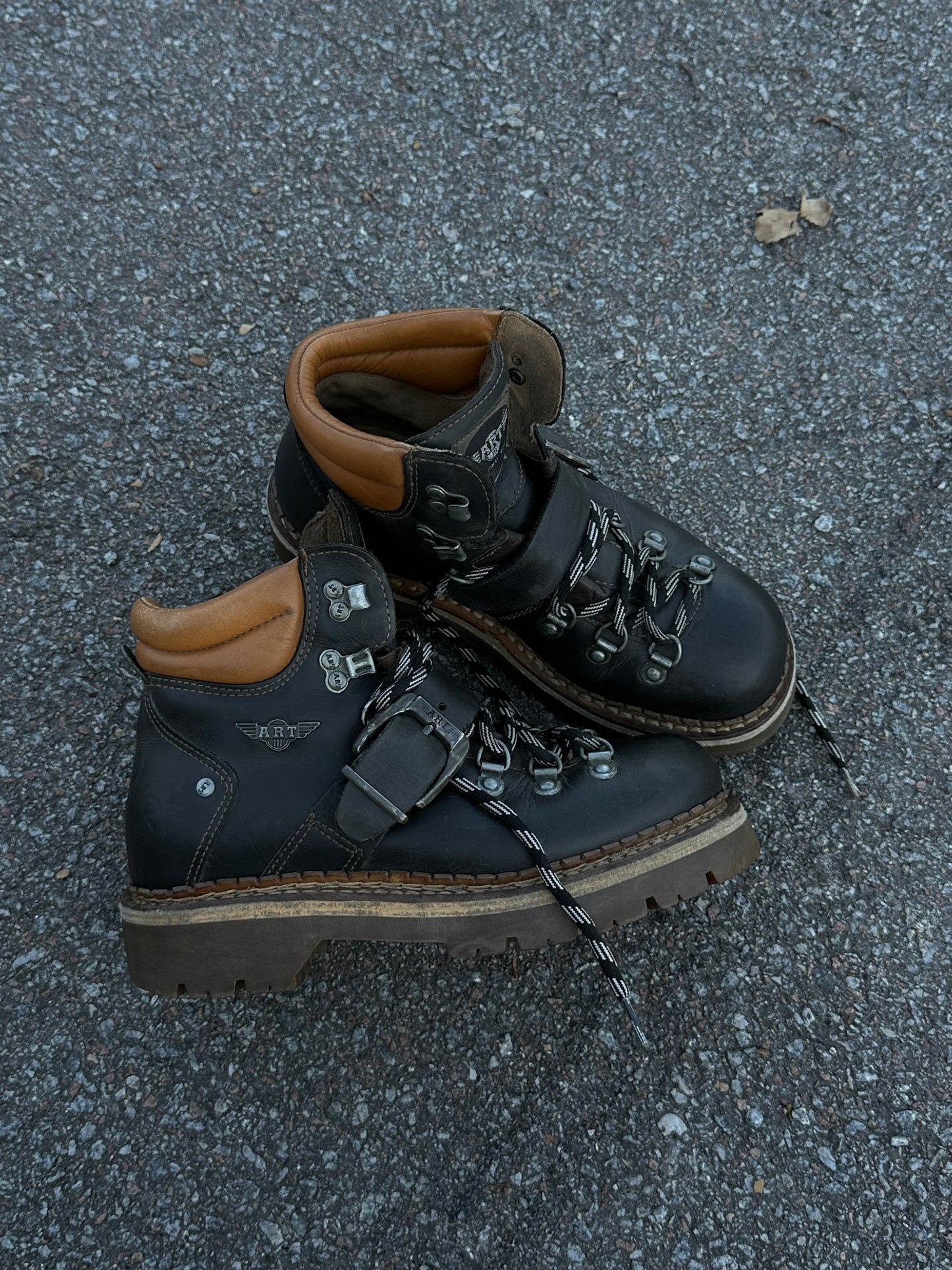 вінтажні шкіряні черевики Art Personal Boots(38)