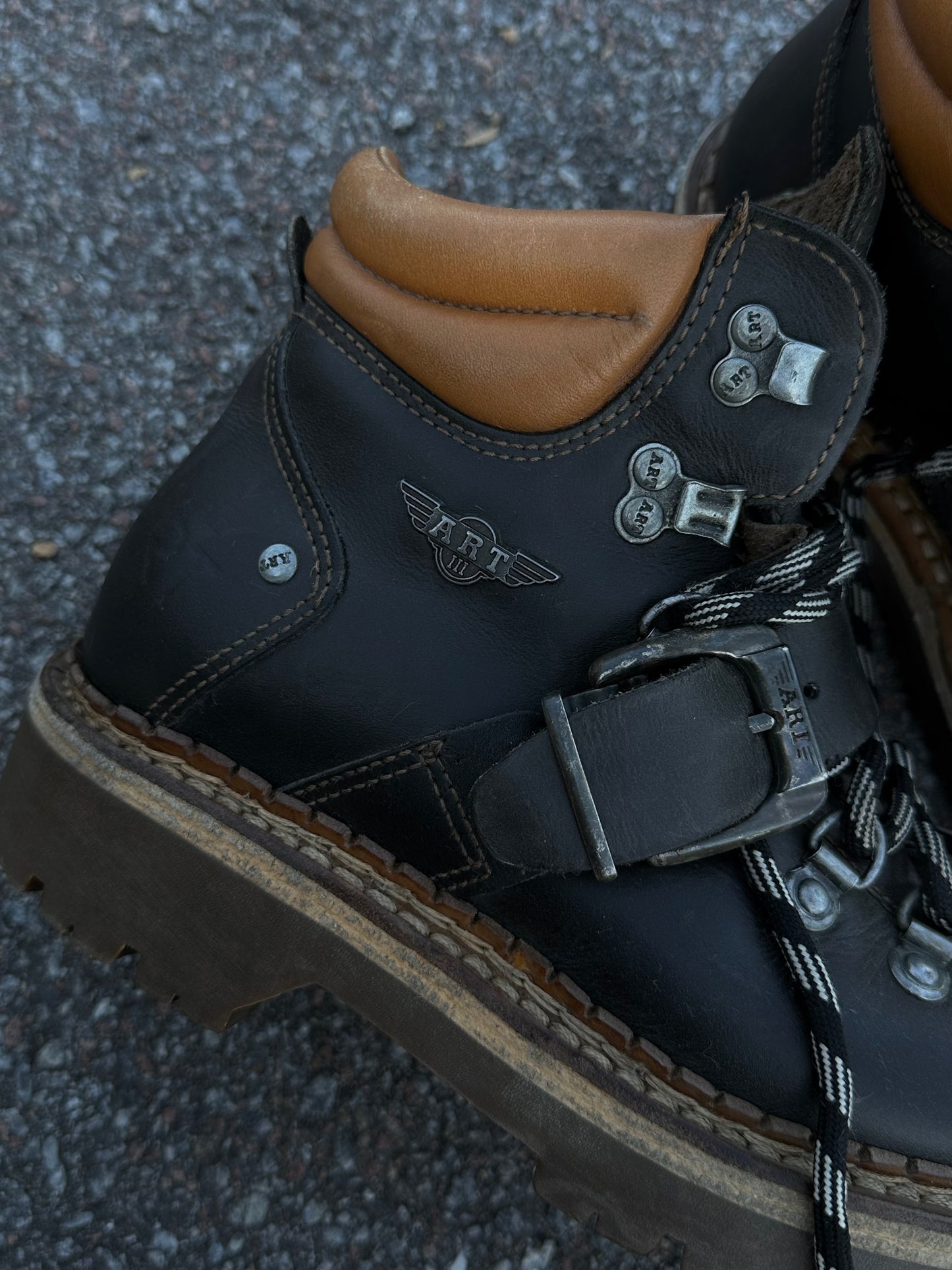 вінтажні шкіряні черевики Art Personal Boots(38)