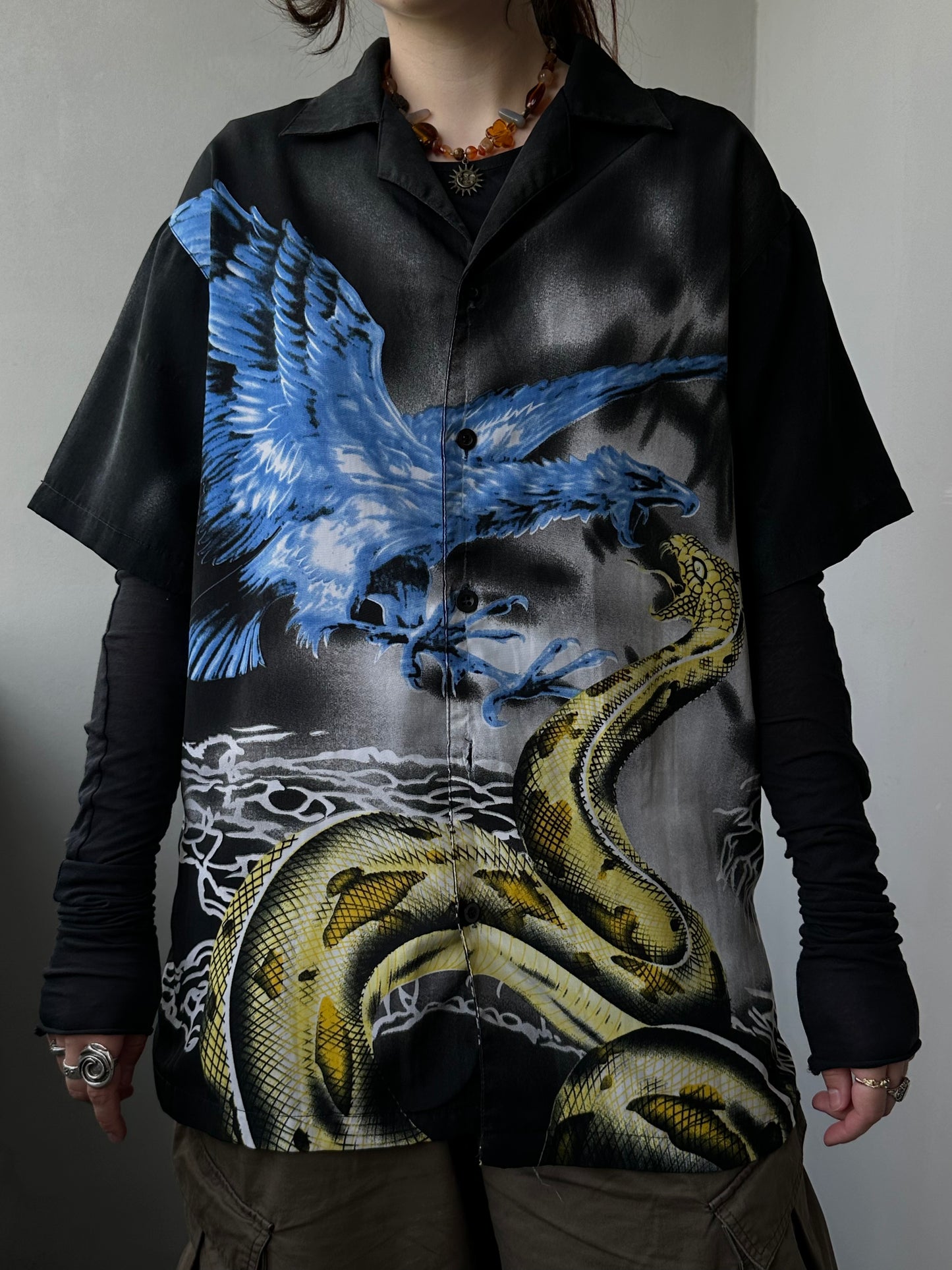 y2k сорочка орел та змія(M/L)