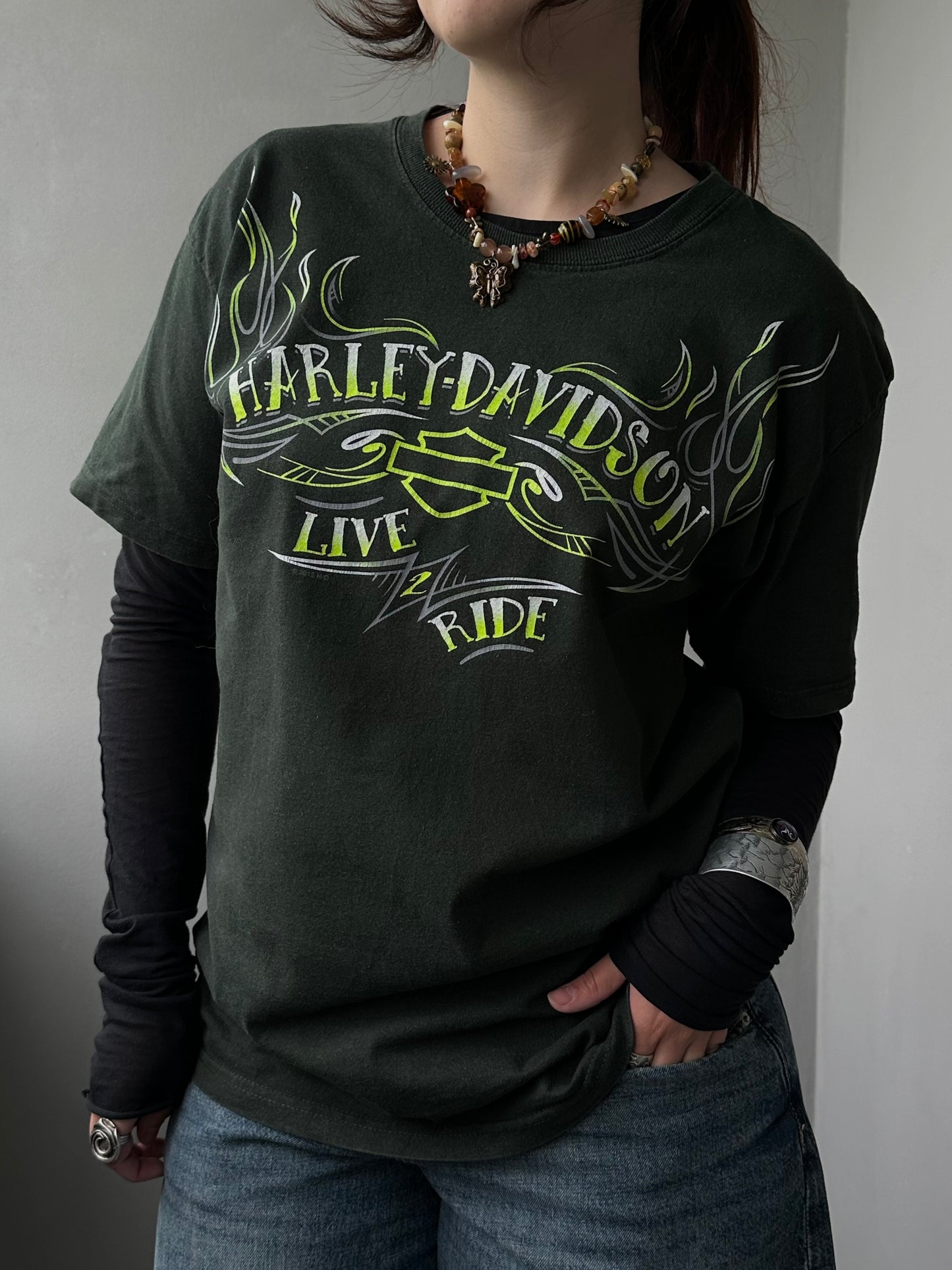 архівна футболка мерч Harley Davidson Live 2 Ride(М)