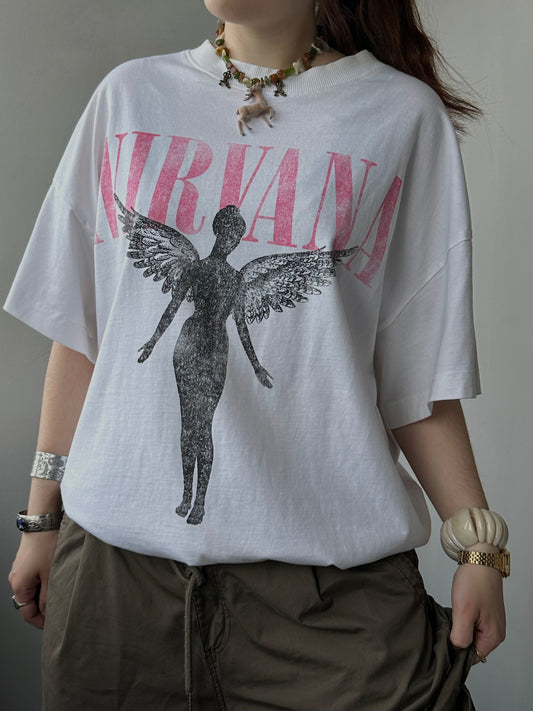 Оверсайз мерч футболка Nirvana H&M(XL)