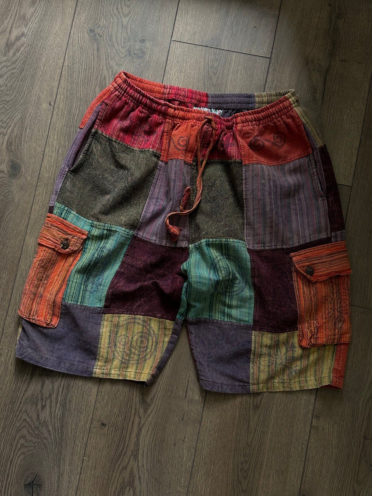 Патчворк хіппі шорти Funky Threads (S/M)