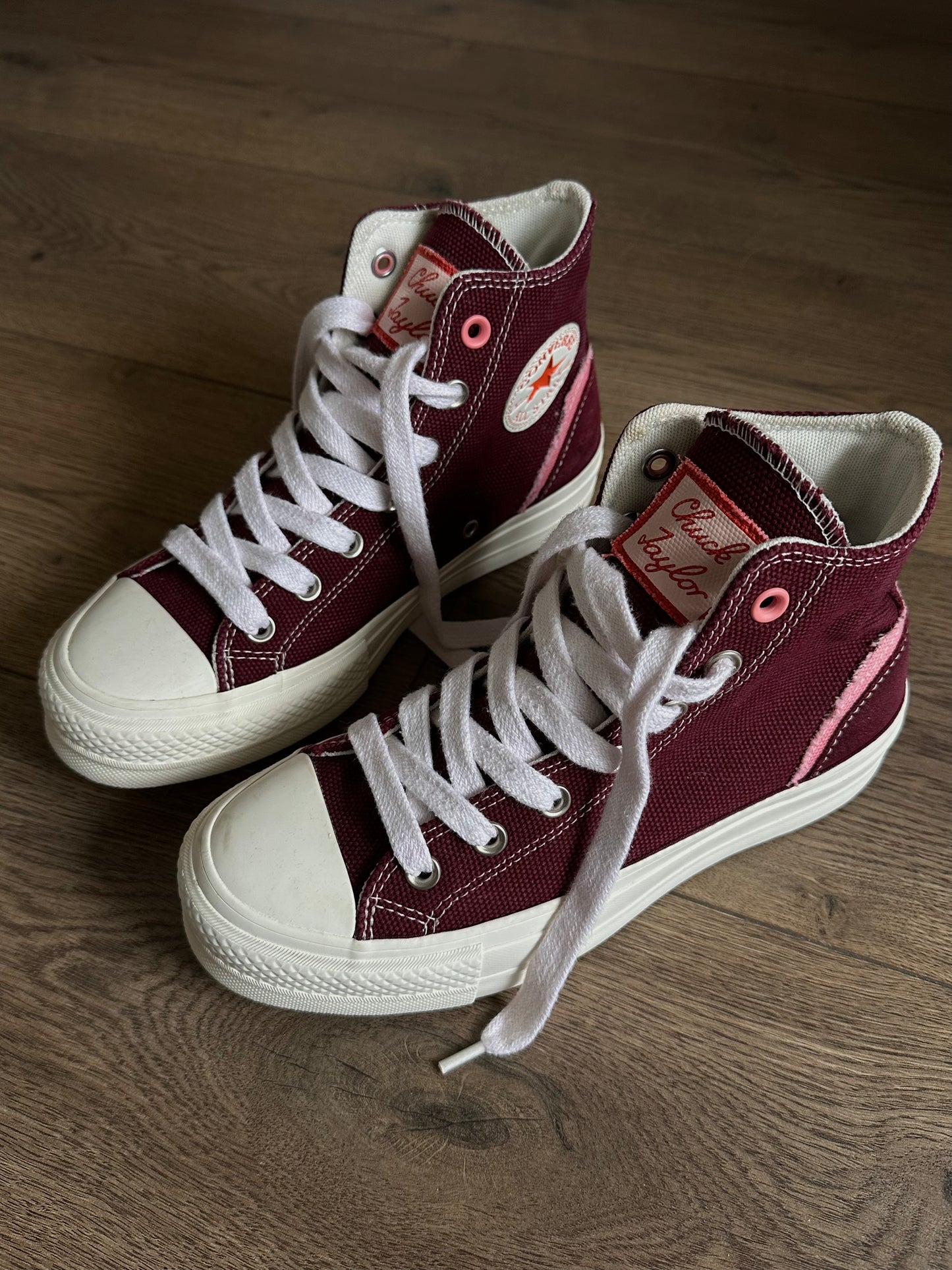 бордові Converse CTAS Lift Hi Deep Bordeaux(37)