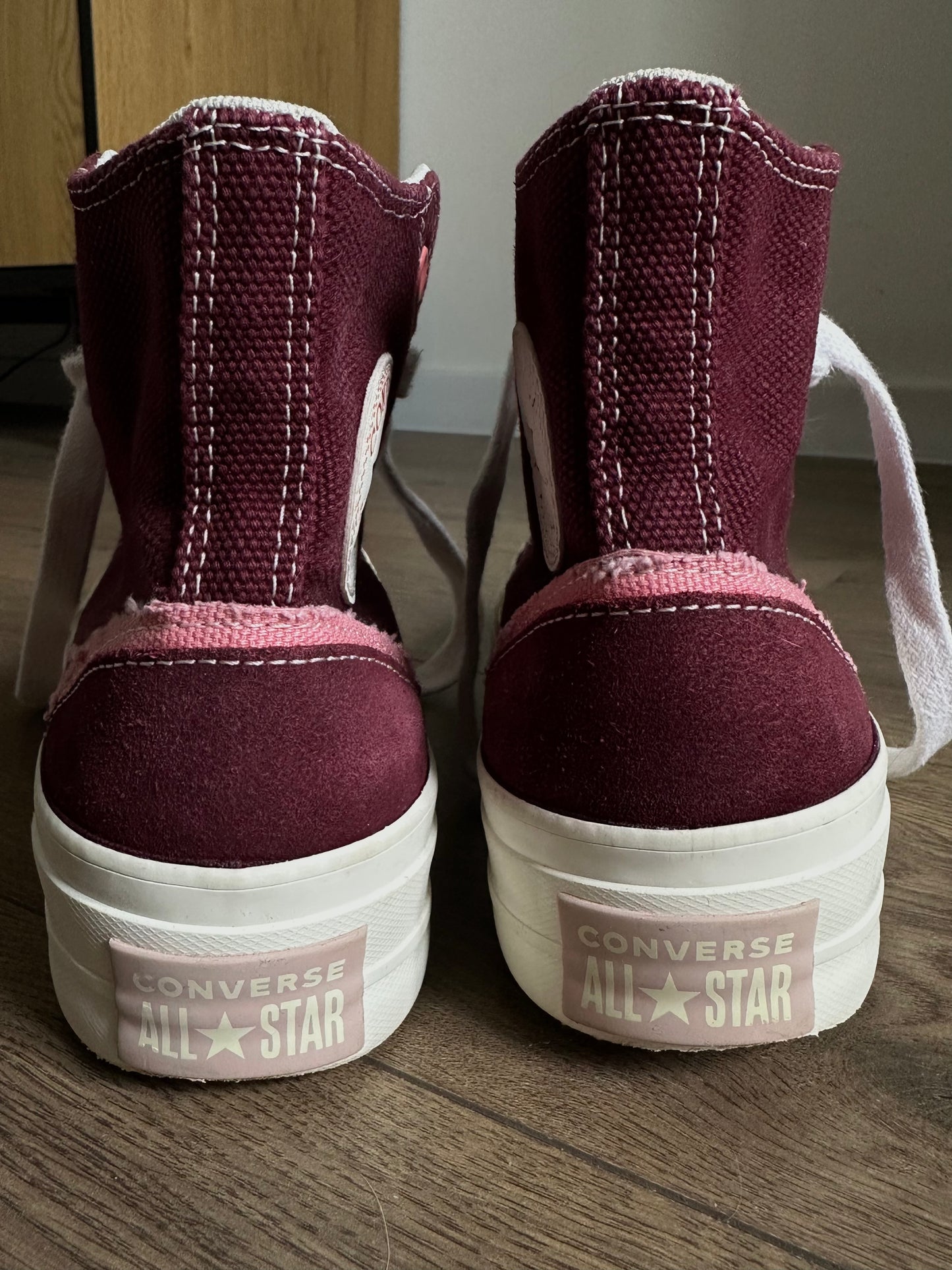 бордові Converse CTAS Lift Hi Deep Bordeaux(37)