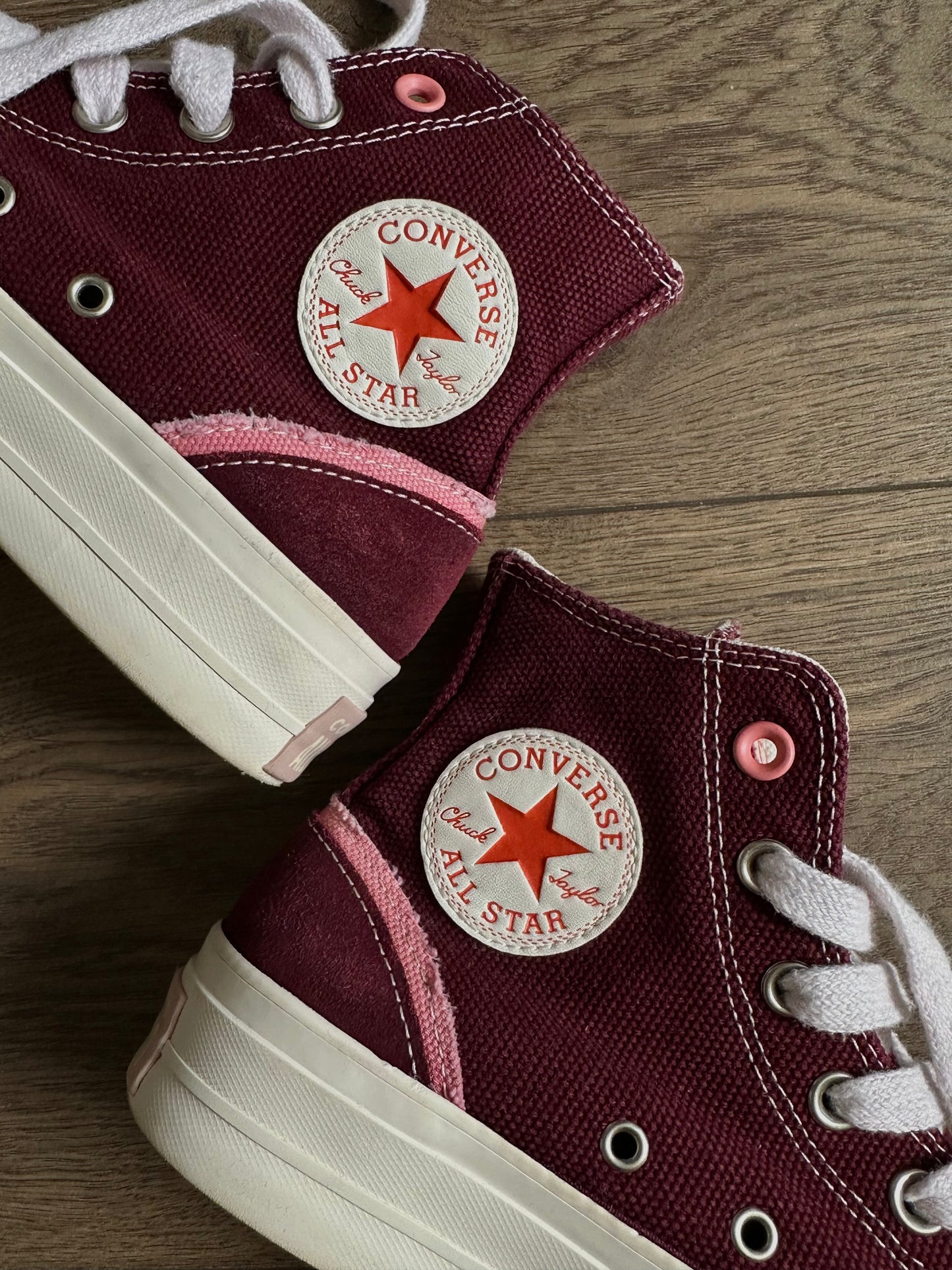 бордові Converse CTAS Lift Hi Deep Bordeaux(37)