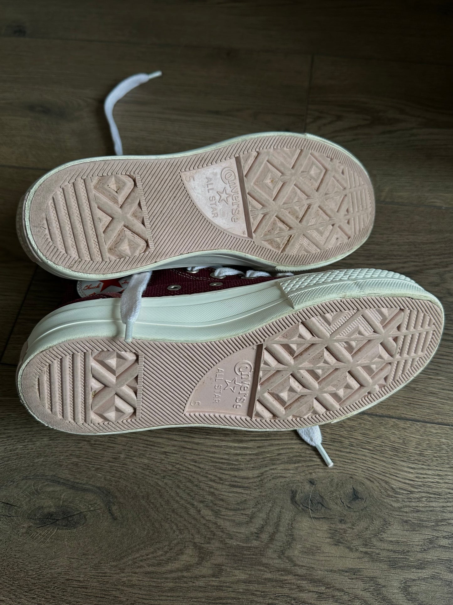 бордові Converse CTAS Lift Hi Deep Bordeaux(37)