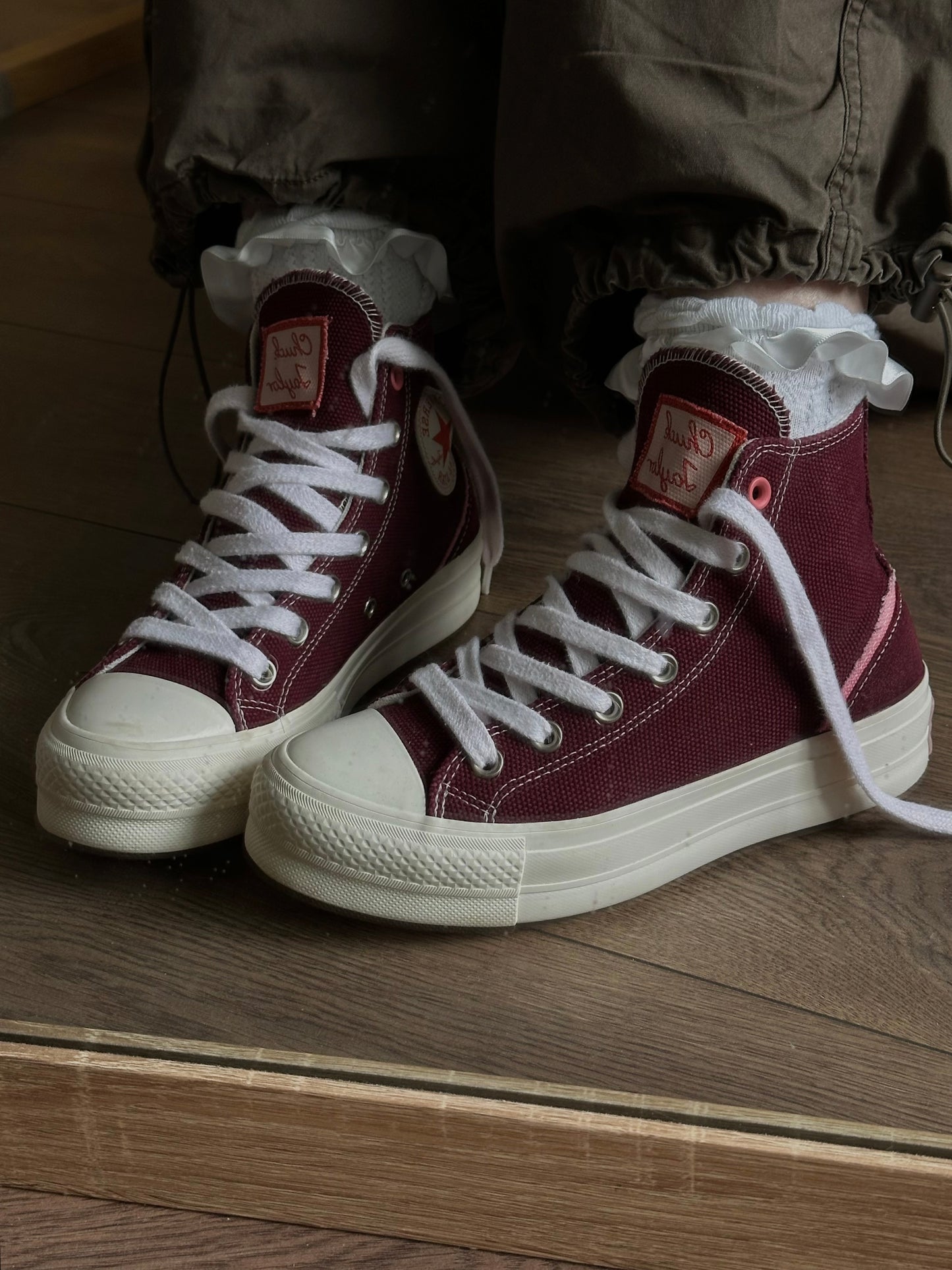 бордові Converse CTAS Lift Hi Deep Bordeaux(37)