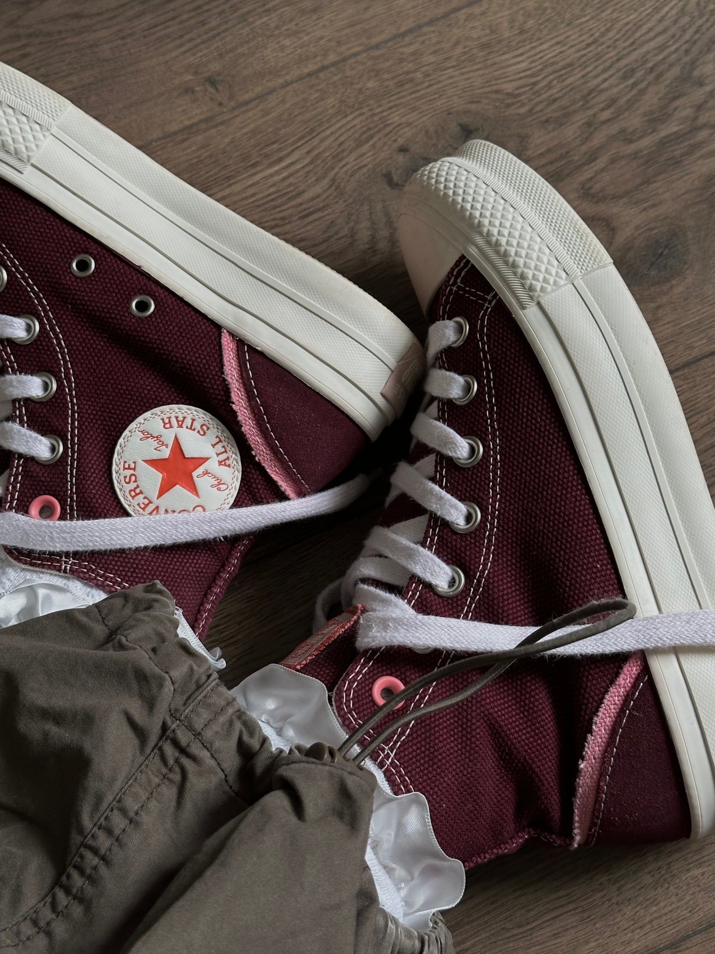 бордові Converse CTAS Lift Hi Deep Bordeaux(37)