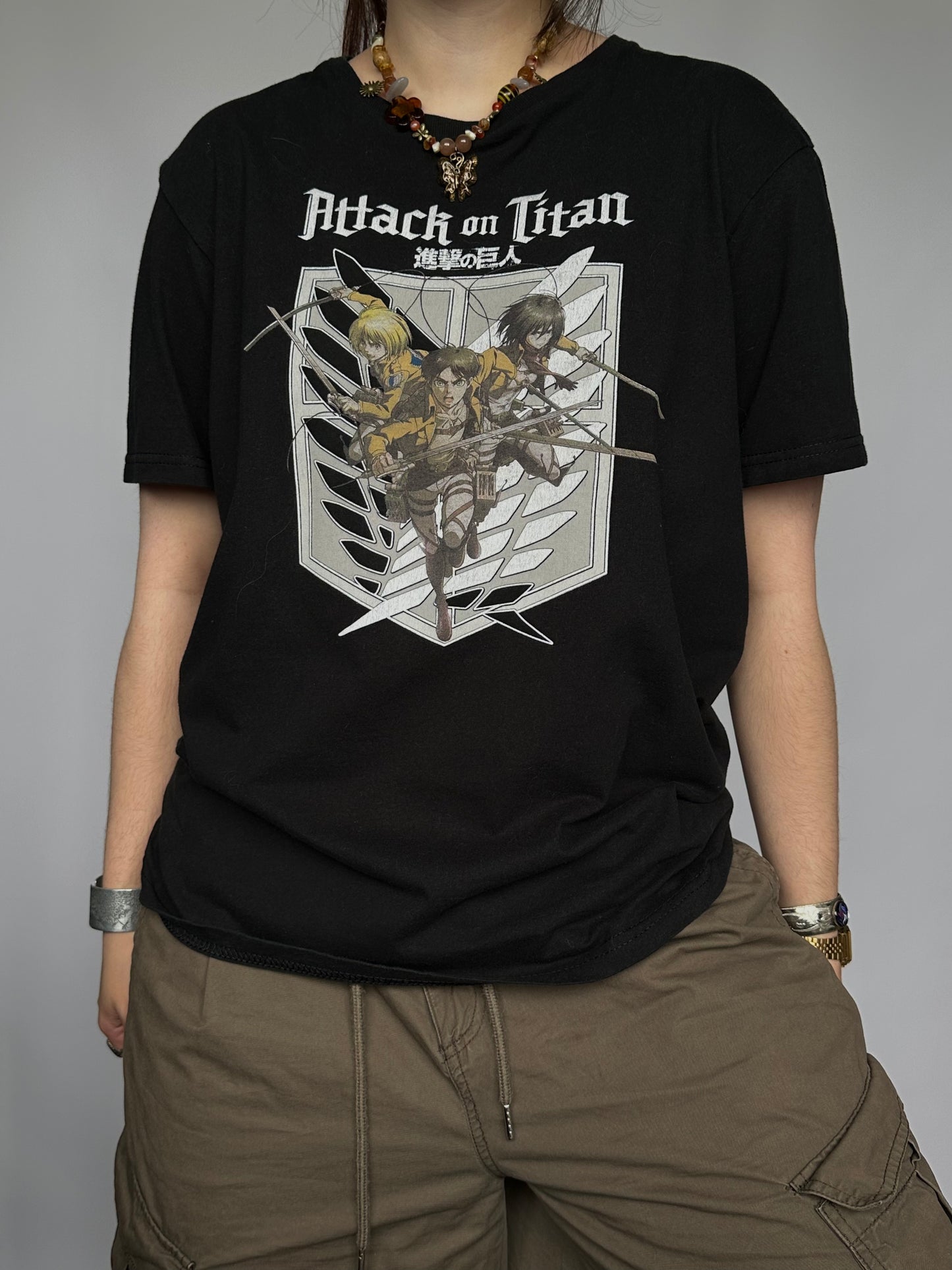 Футболка мерч Attack on Titan (M)