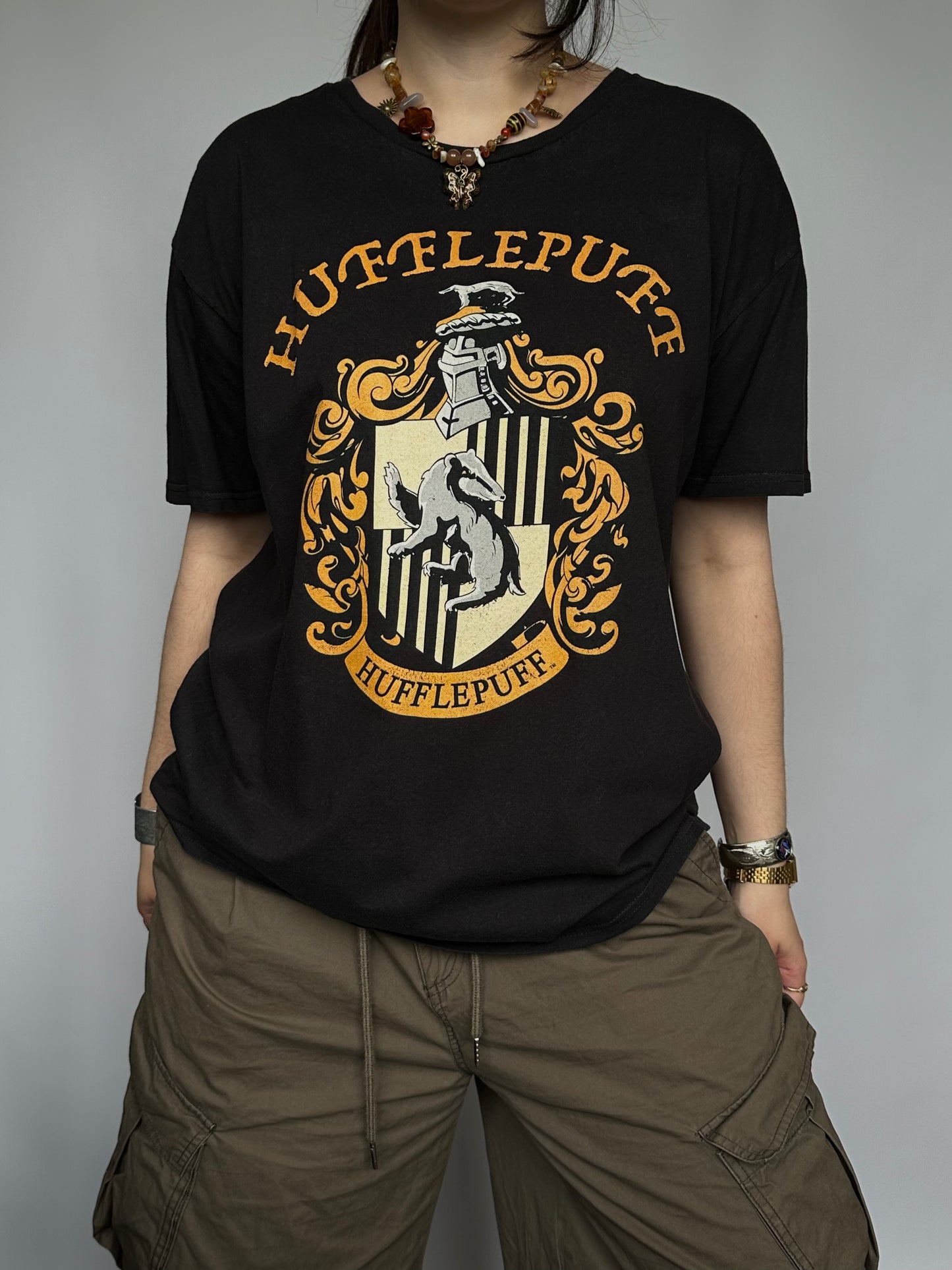 Футболка мерч Harry Potter Hufflepuff(XL)