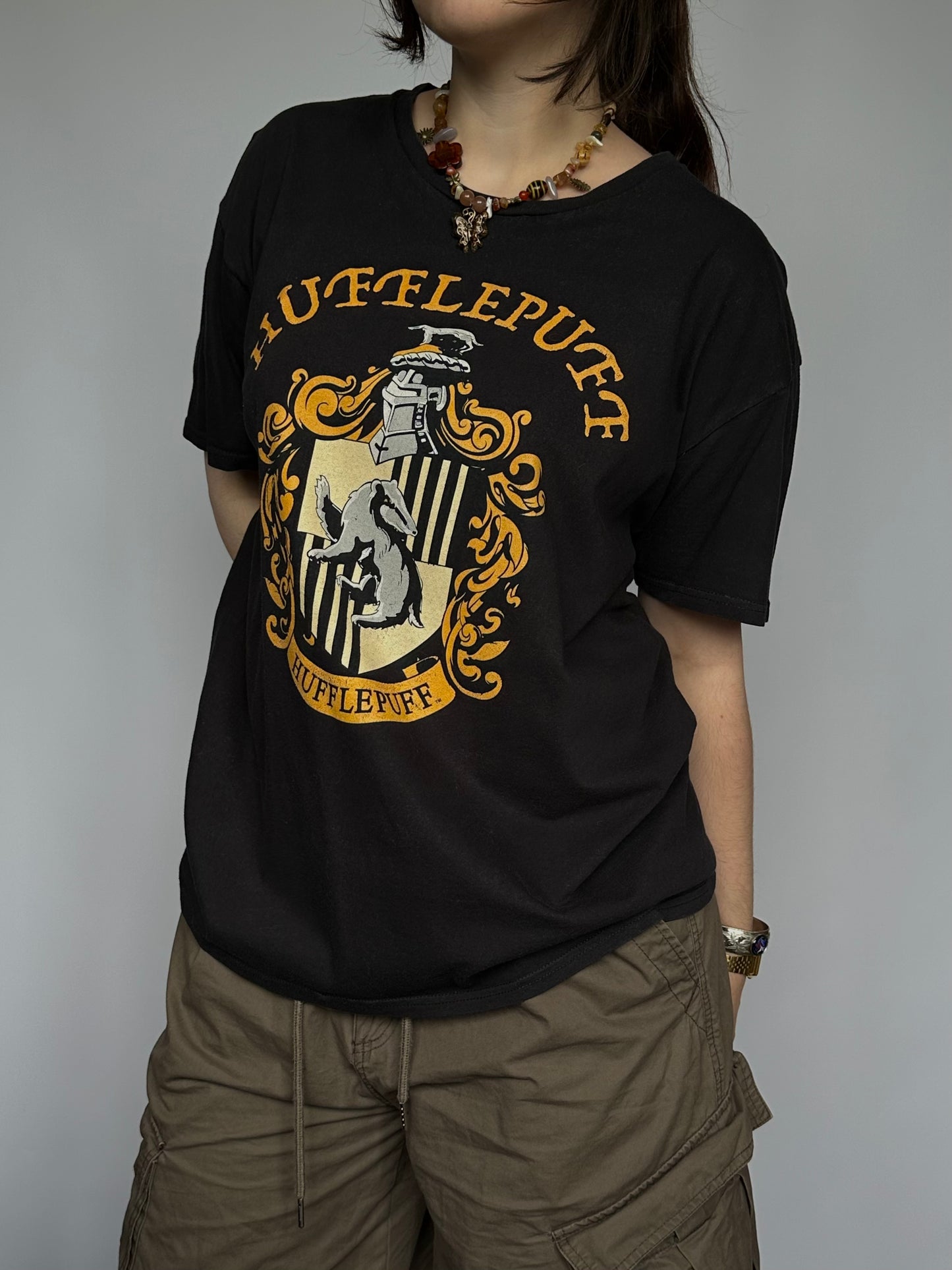 Футболка мерч Harry Potter Hufflepuff(XL)
