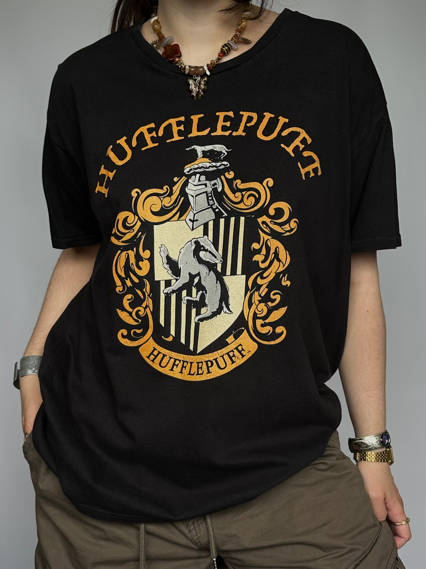 Футболка мерч Harry Potter Hufflepuff(XL)