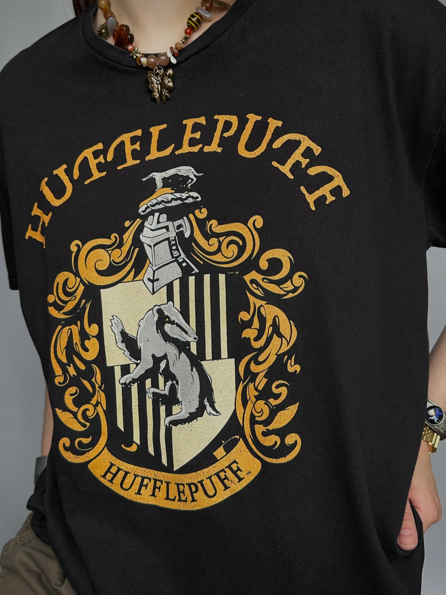 Футболка мерч Harry Potter Hufflepuff(XL)