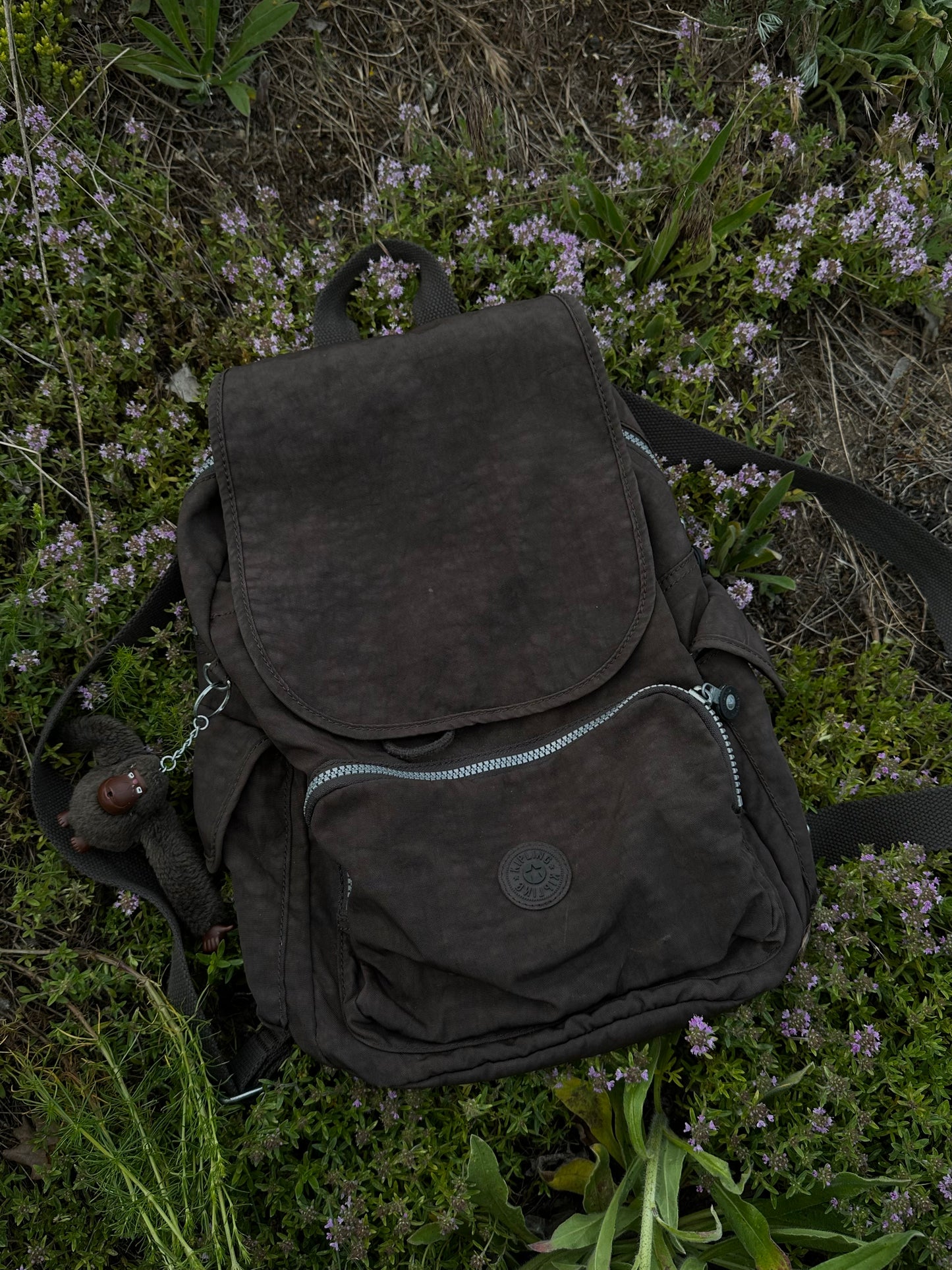 Коричневий вінтажний рюкзак Kipling