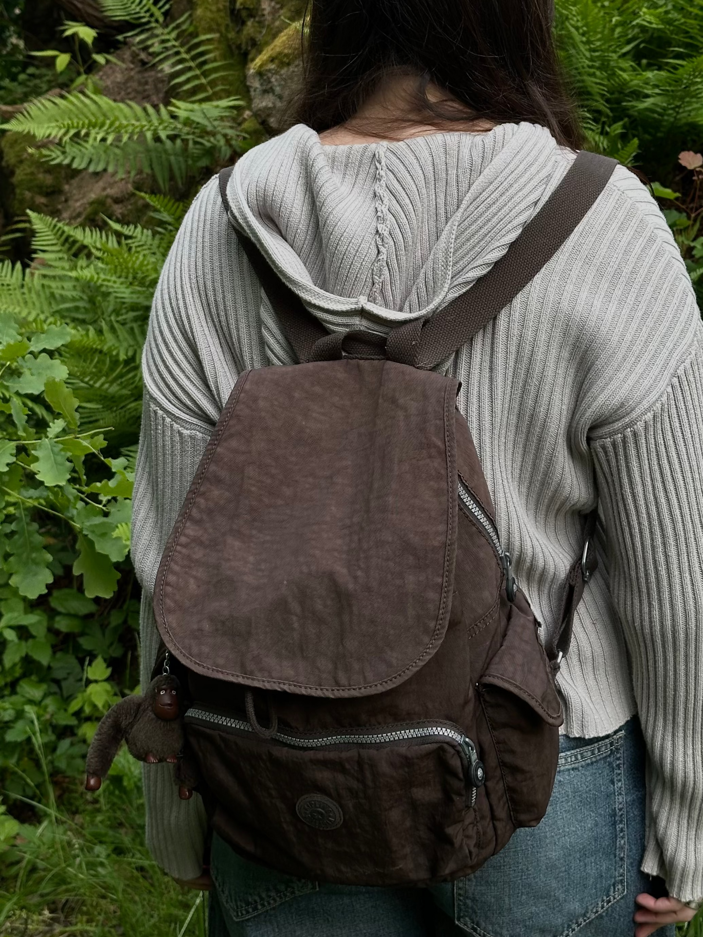 Коричневий вінтажний рюкзак Kipling