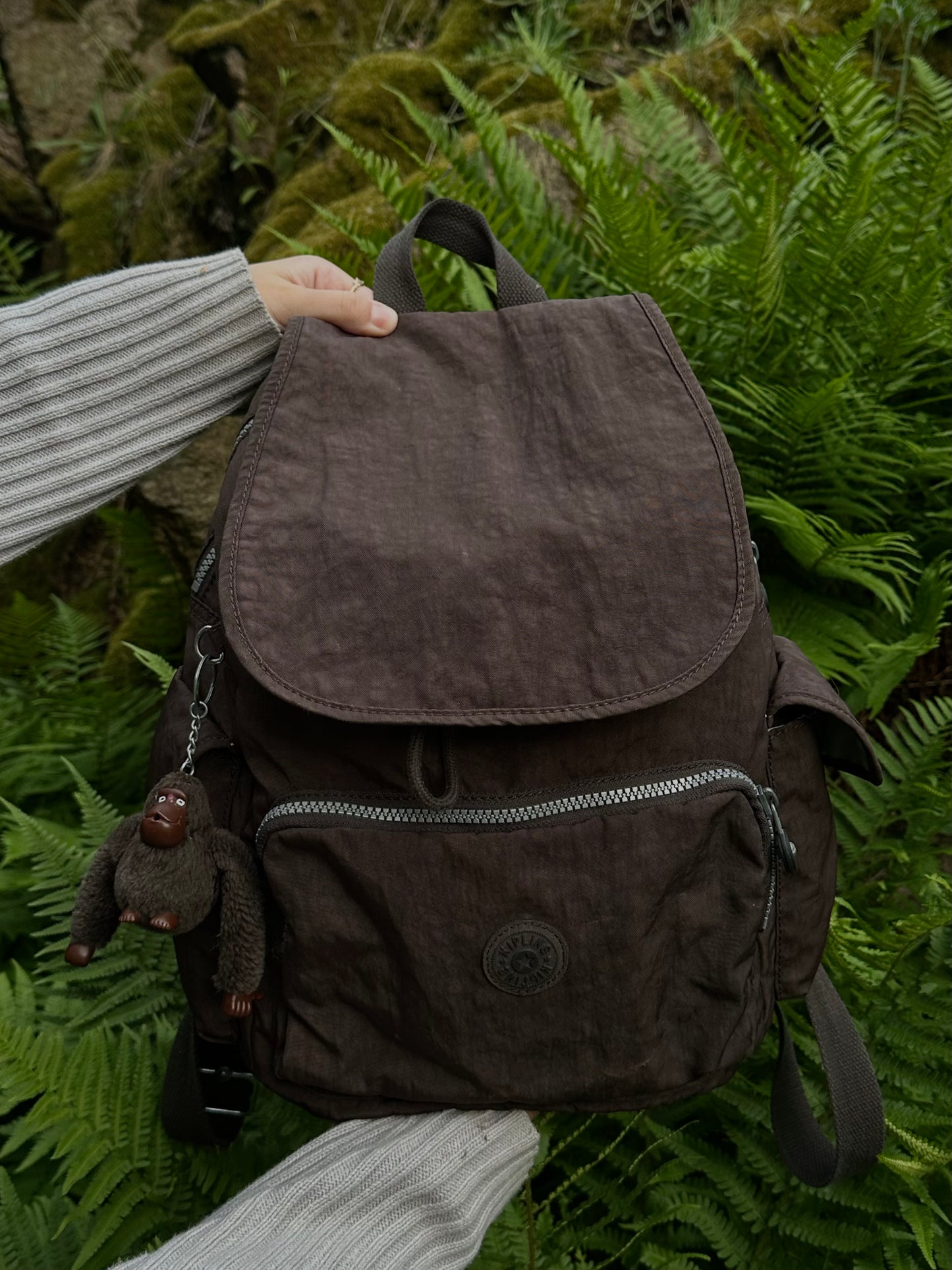 Коричневий вінтажний рюкзак Kipling
