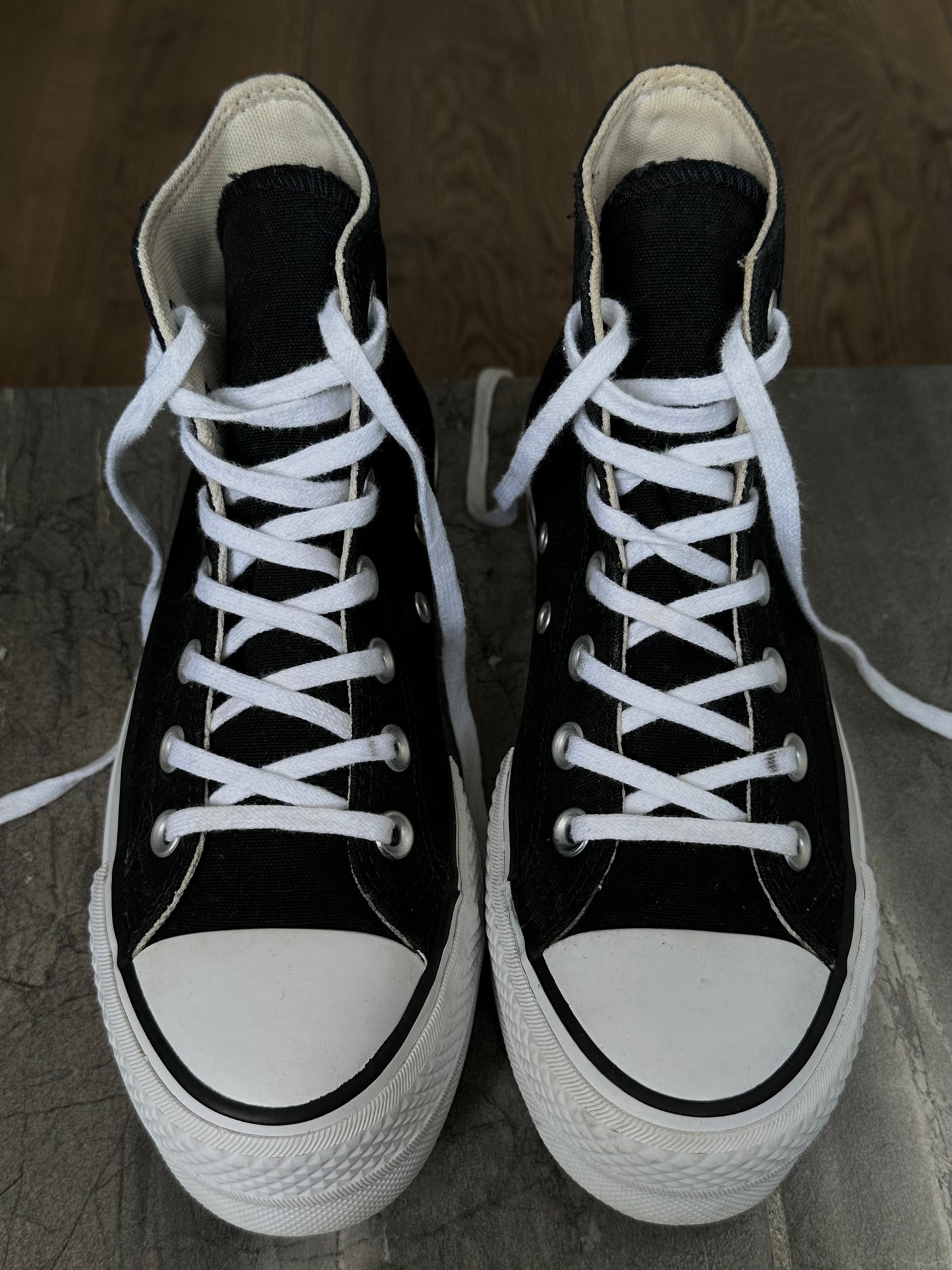 Чорні Converse All Star Hi platform(37)