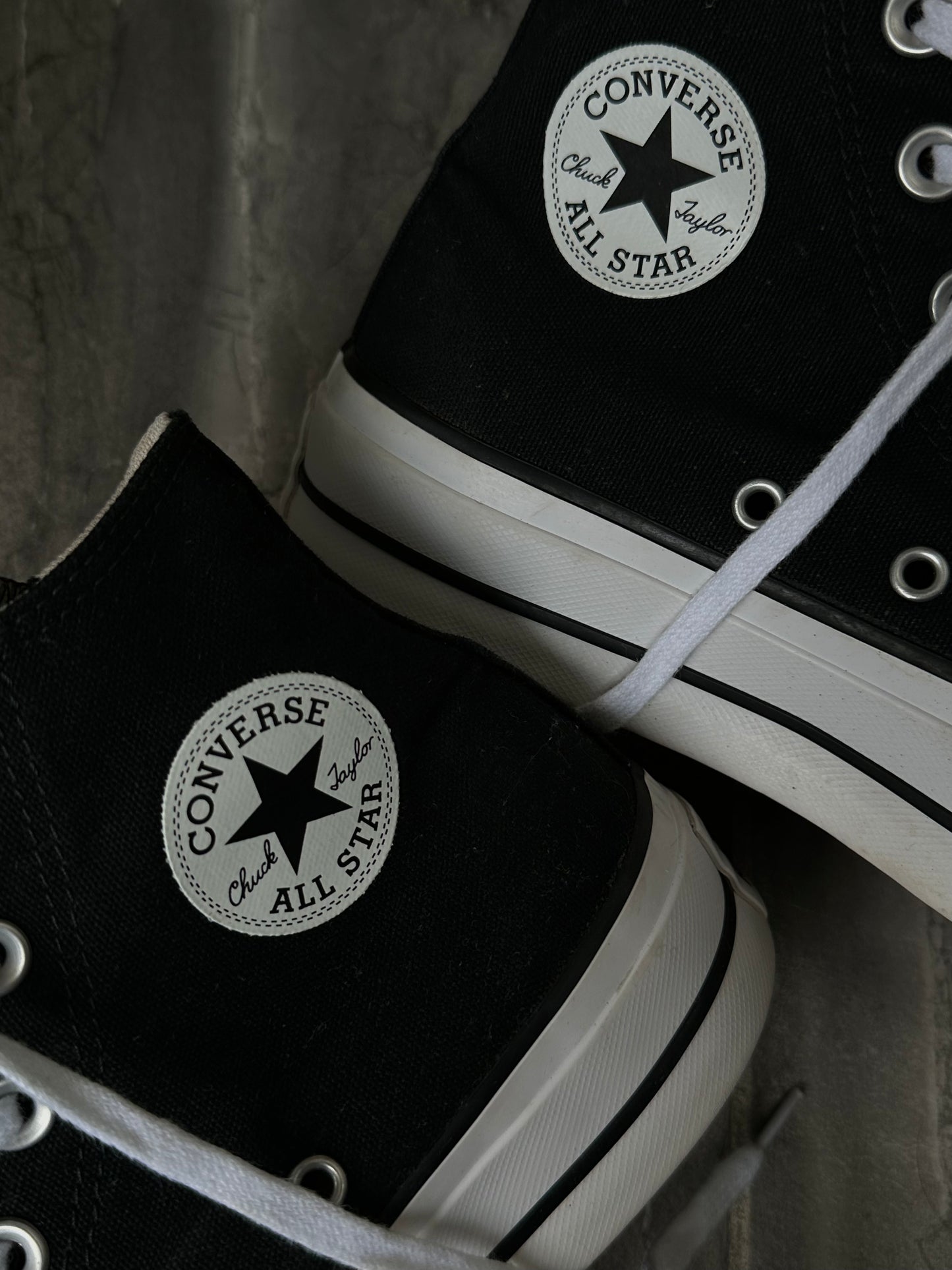 Чорні Converse All Star Hi platform(37)
