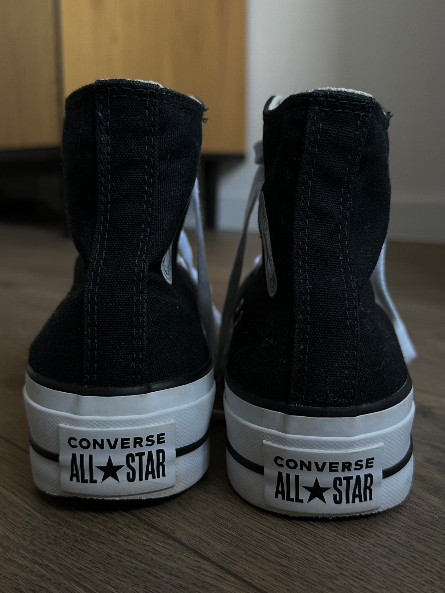 Чорні Converse All Star Hi platform(37)