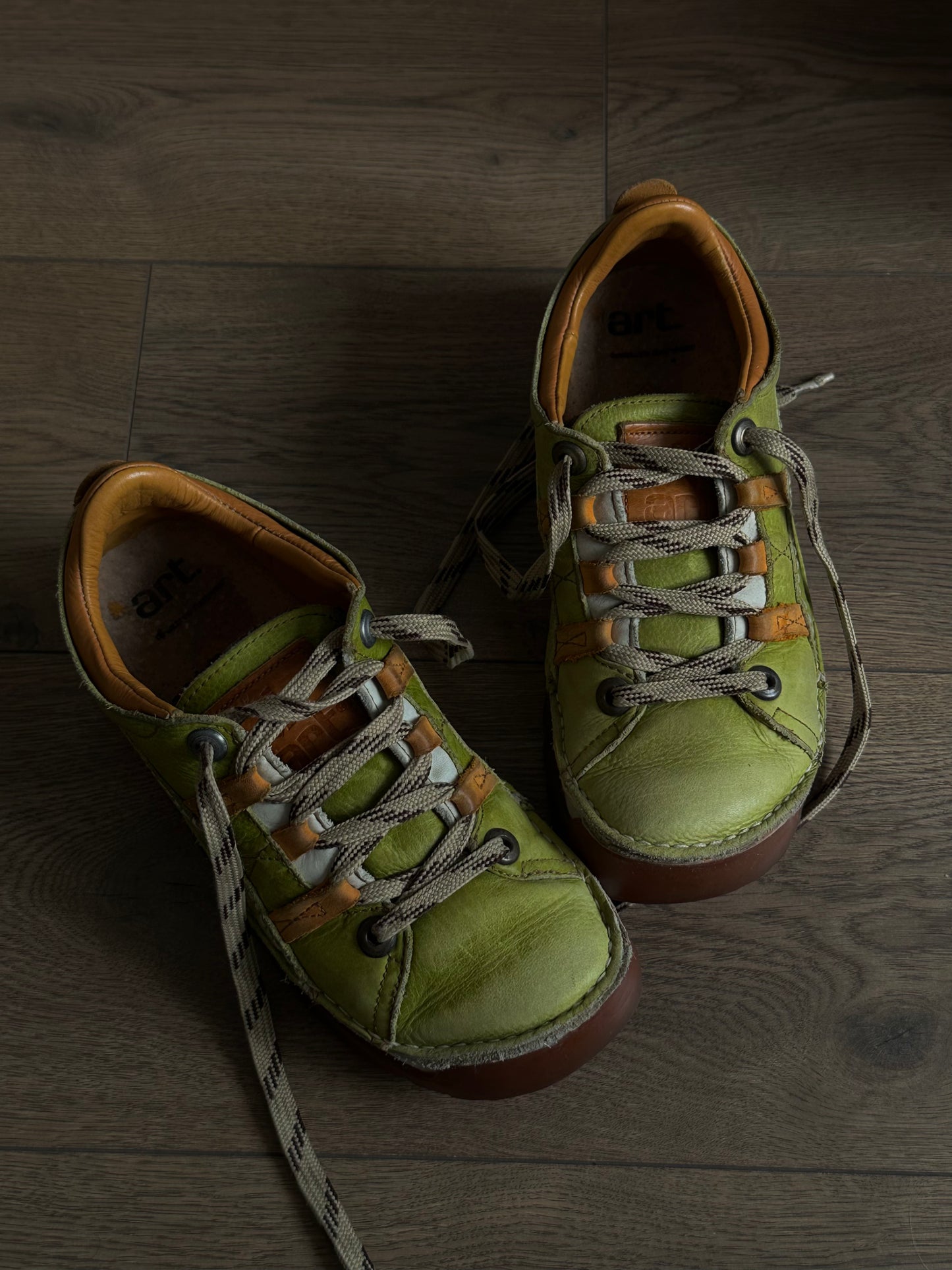 Шкіряні froggy кросівки на платформі The Art Shoe Company (40)