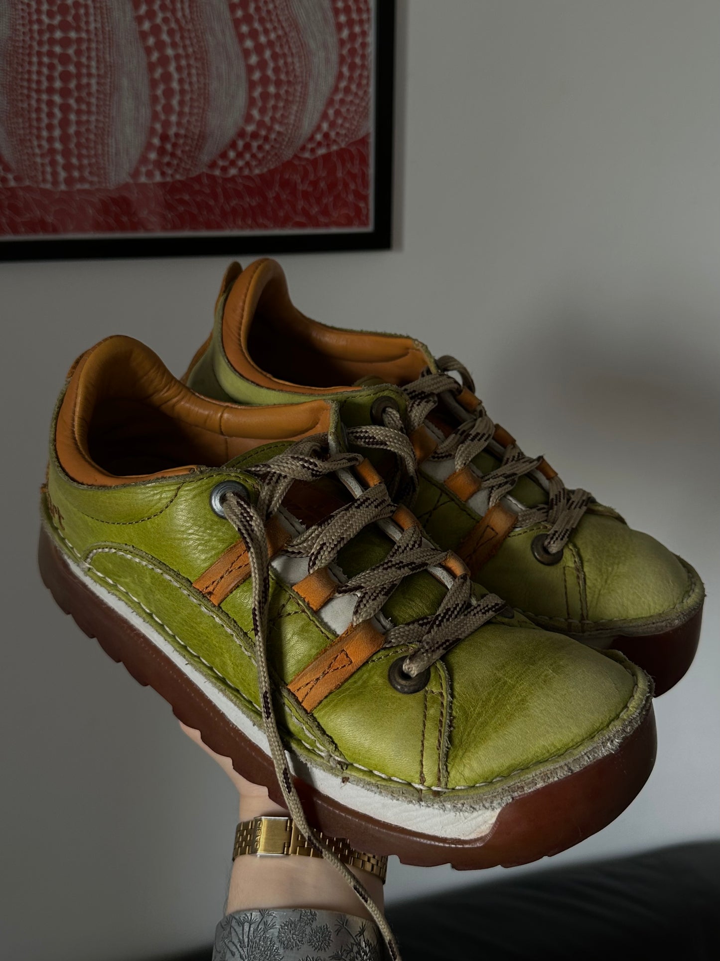 Шкіряні froggy кросівки на платформі The Art Shoe Company (40)