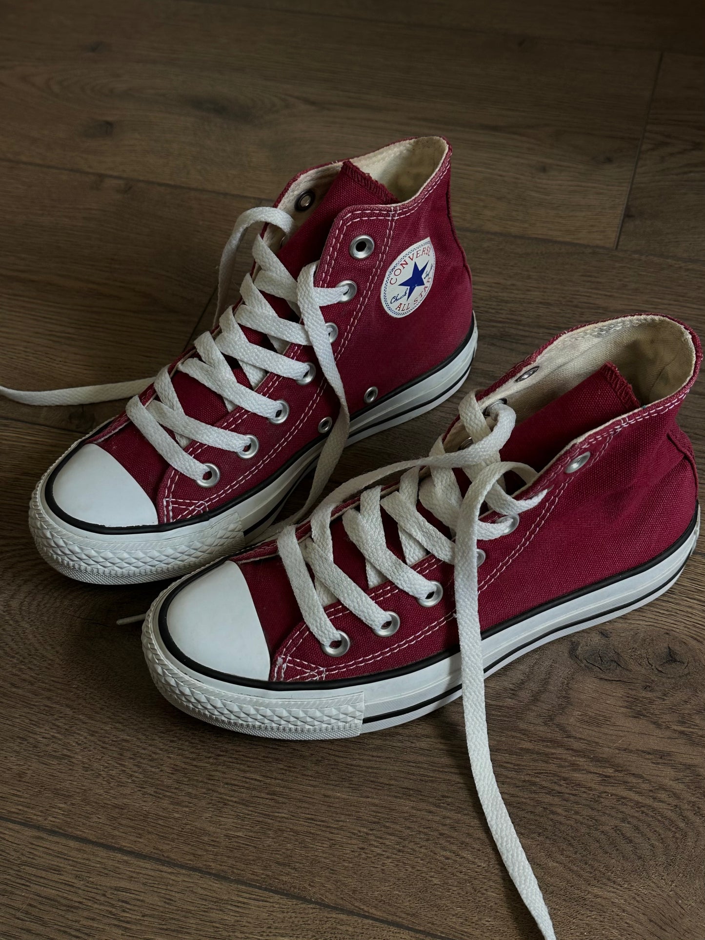 Бордові Converse All Star Hi (36)
