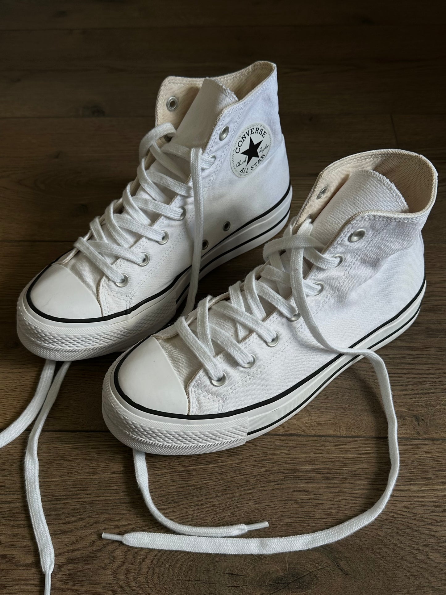Білі Converse All Star Hi platform(39,5)
