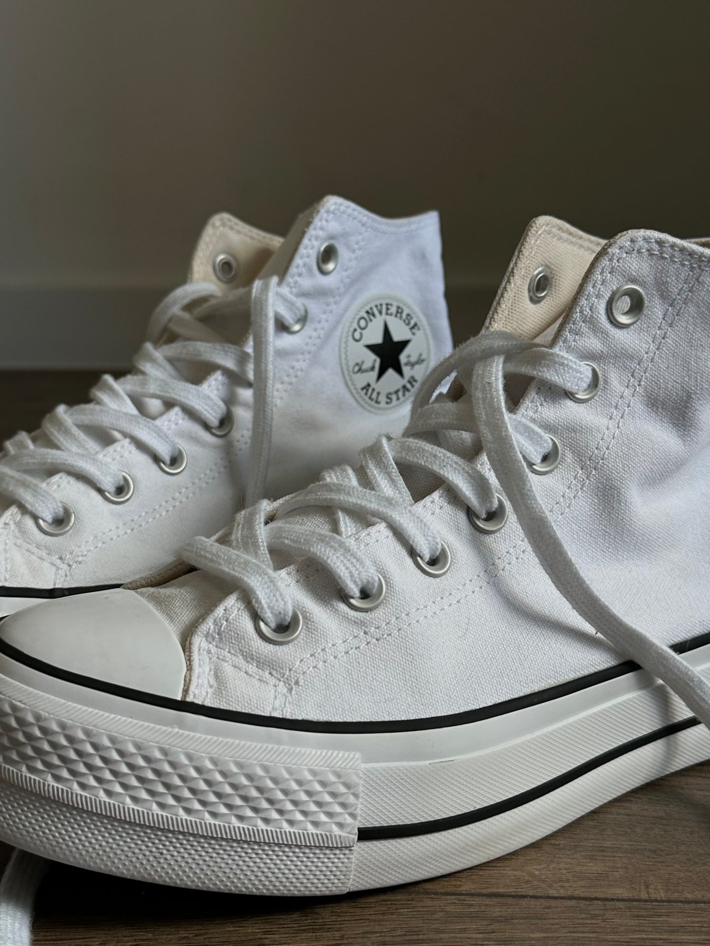Білі Converse All Star Hi platform(39,5)