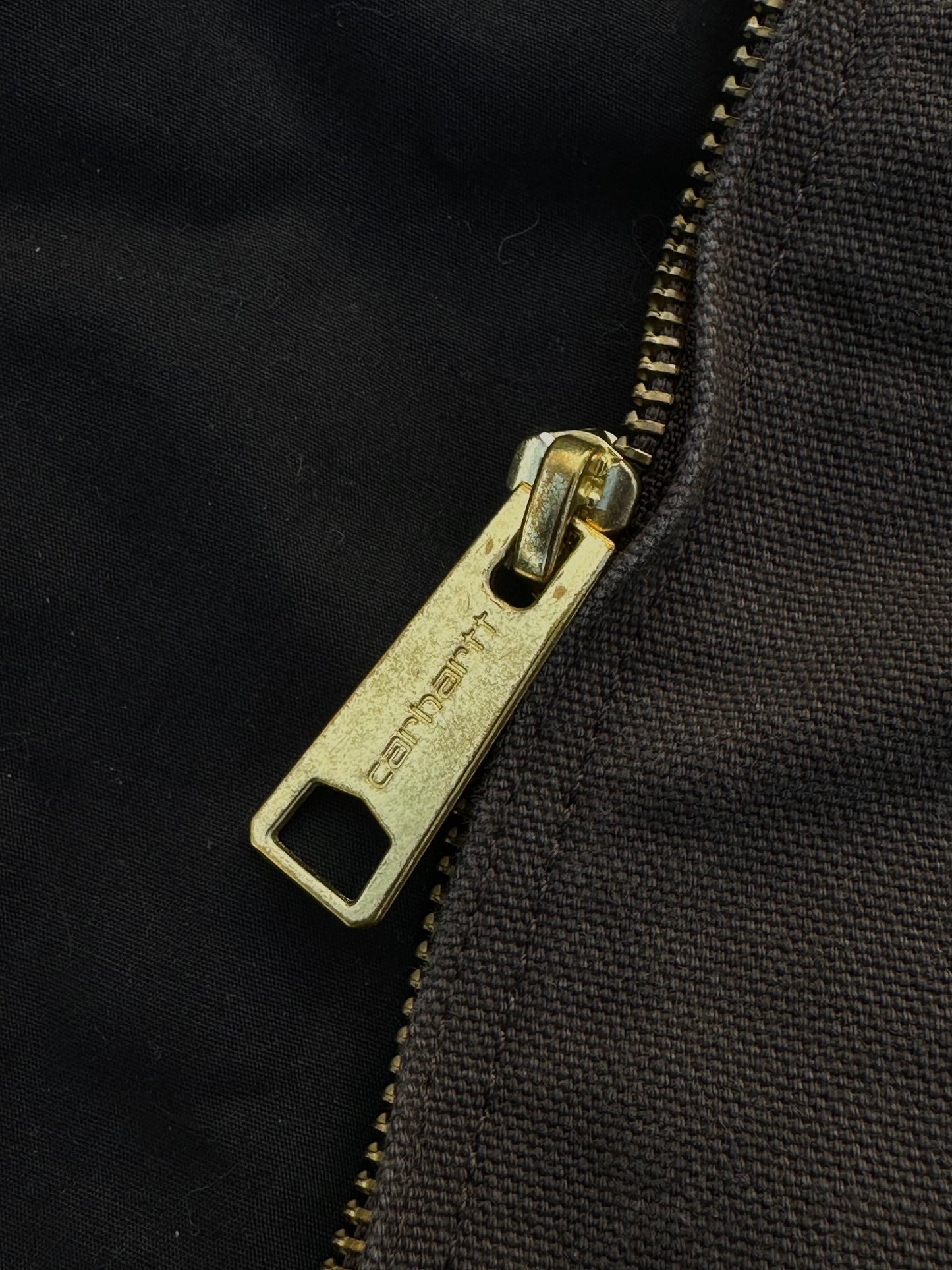 Carhartt WIP OG Detroit Jacket Aged Canvas Tobacco / Black (S/M)
