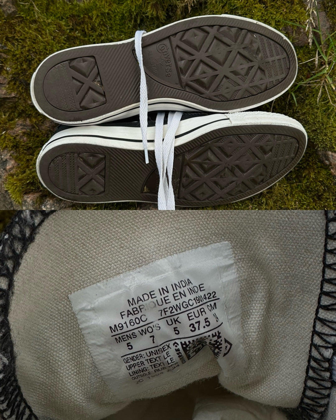 Чорні Converse All Star Black Hi(38)